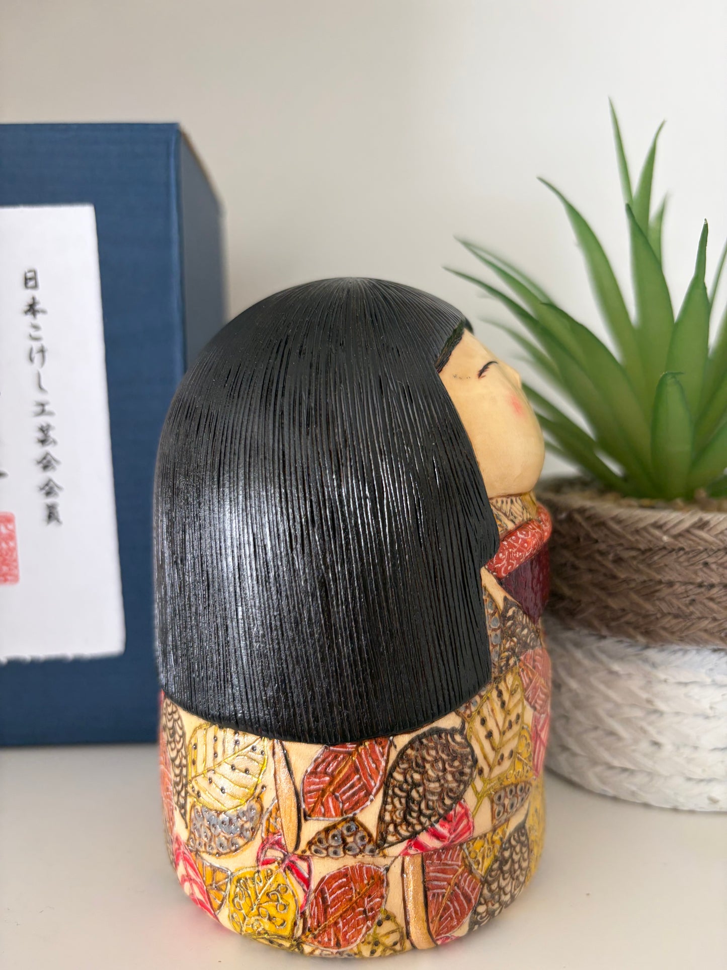 One off a kind Sosaku kokeshi by Megumi Nozawa