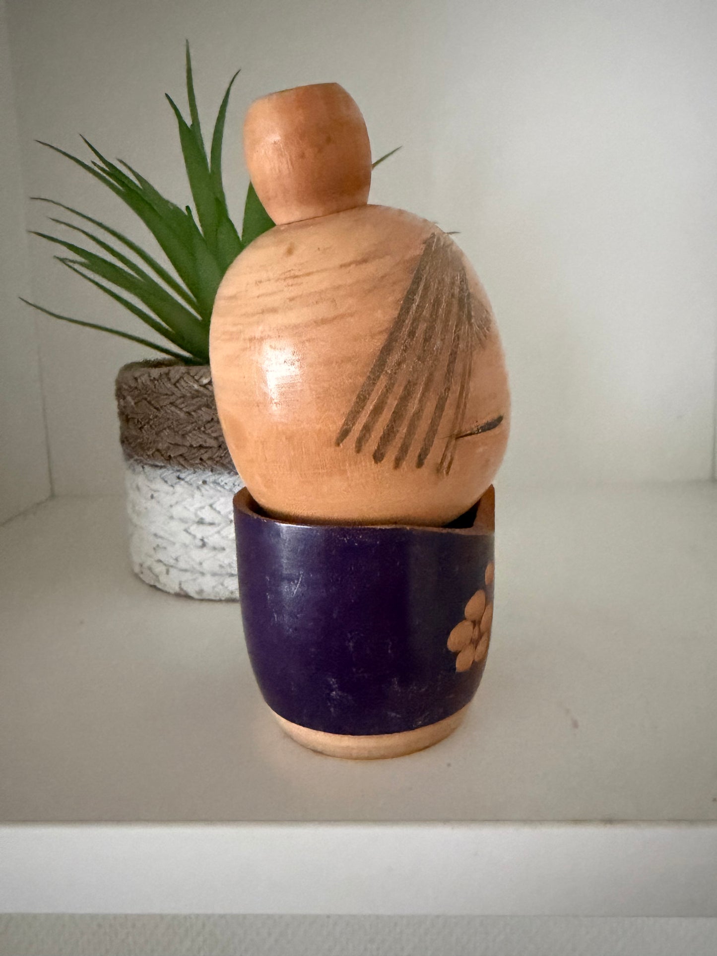 Vintage Sosaku kokeshi by Sato Suigai (1920-)