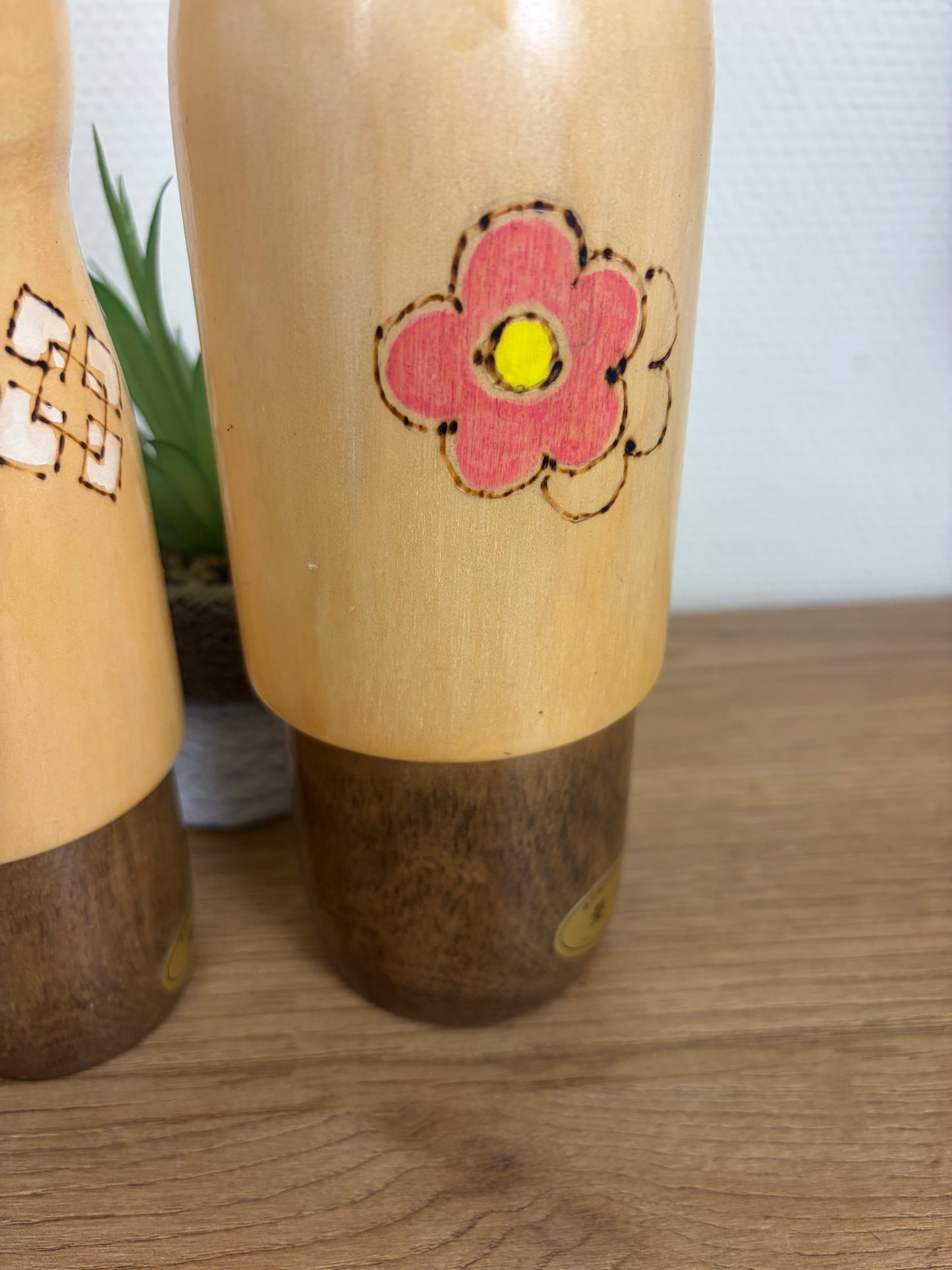 Rare set of Sosaku kokeshi by Kaganuma Masayuki - Mother and child