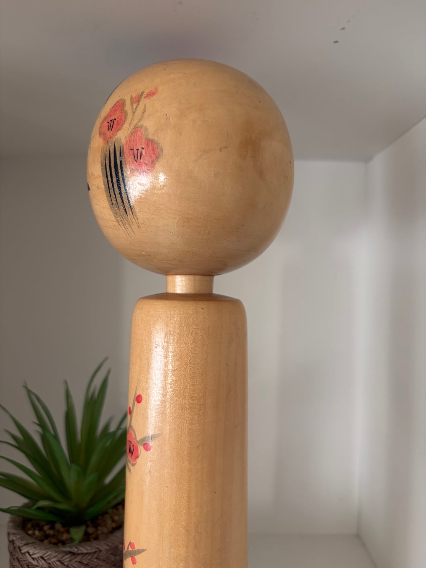 Vintage Sosaku kokeshi by Eiko Shibata (1924-) - Dated 1990