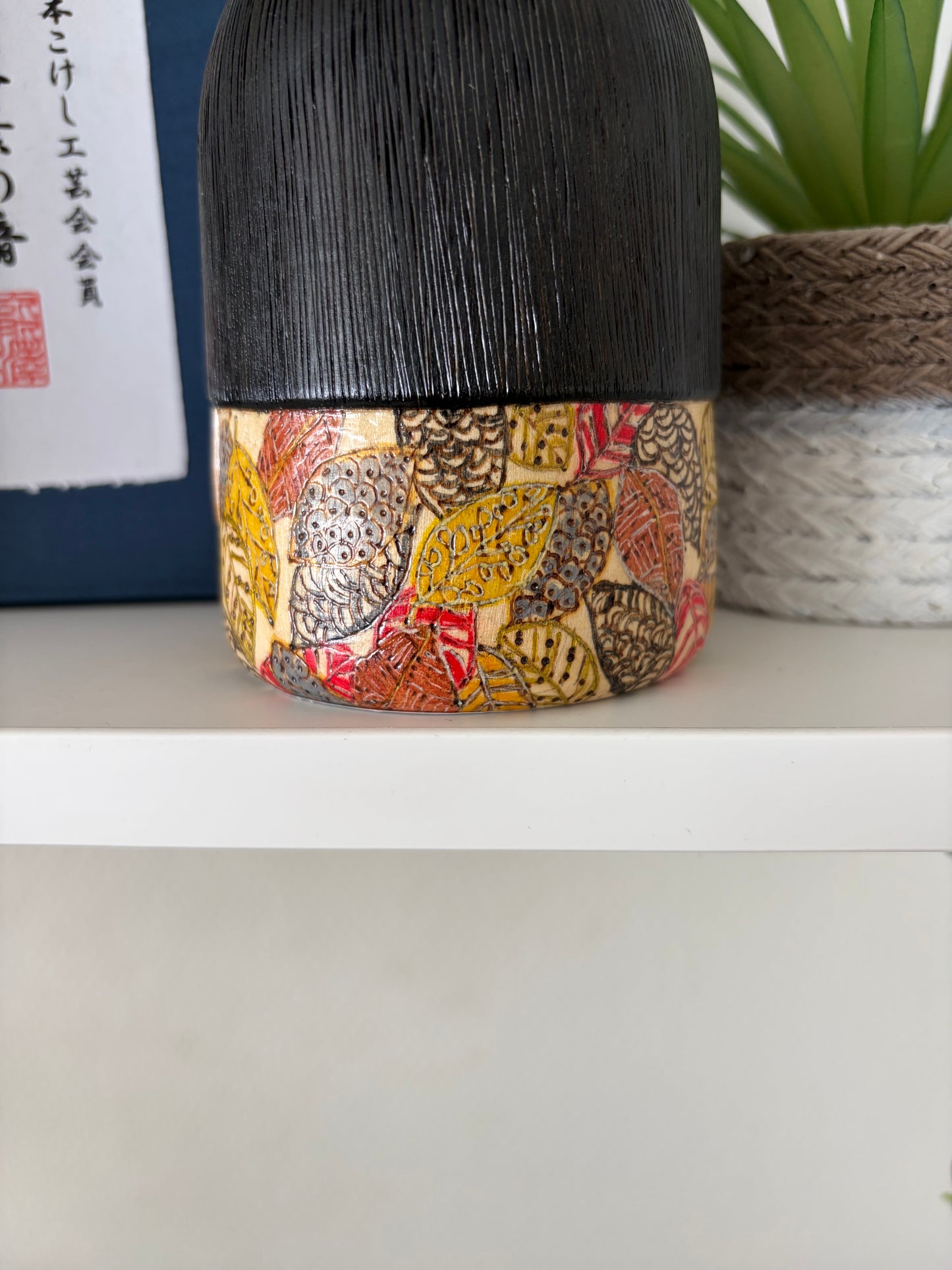 One off a kind Sosaku kokeshi by Megumi Nozawa