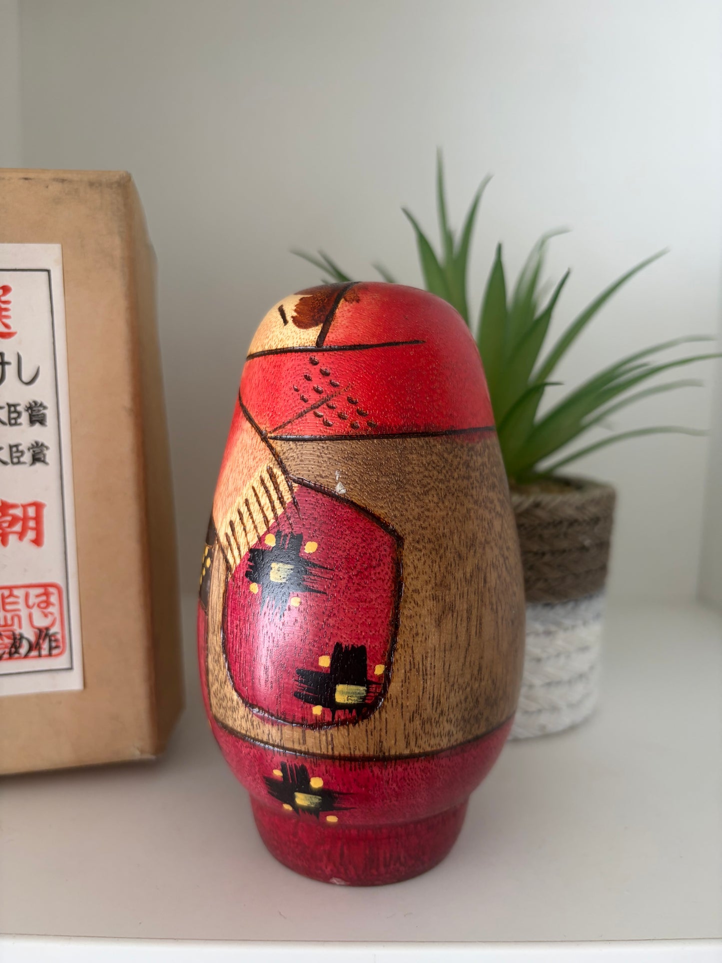 Vintage creative kokeshi by Hajime Miyashita (1940-)