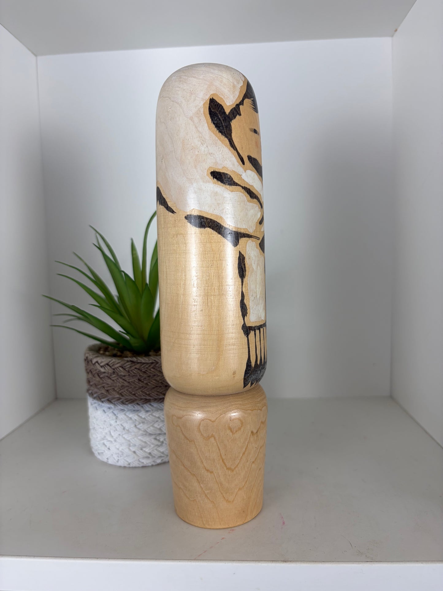 Vintage Sosaku kokeshi by Kiyohara Takao (1916-)