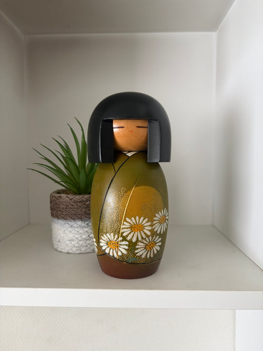 Vintage Gumma kokeshi by Kisaku