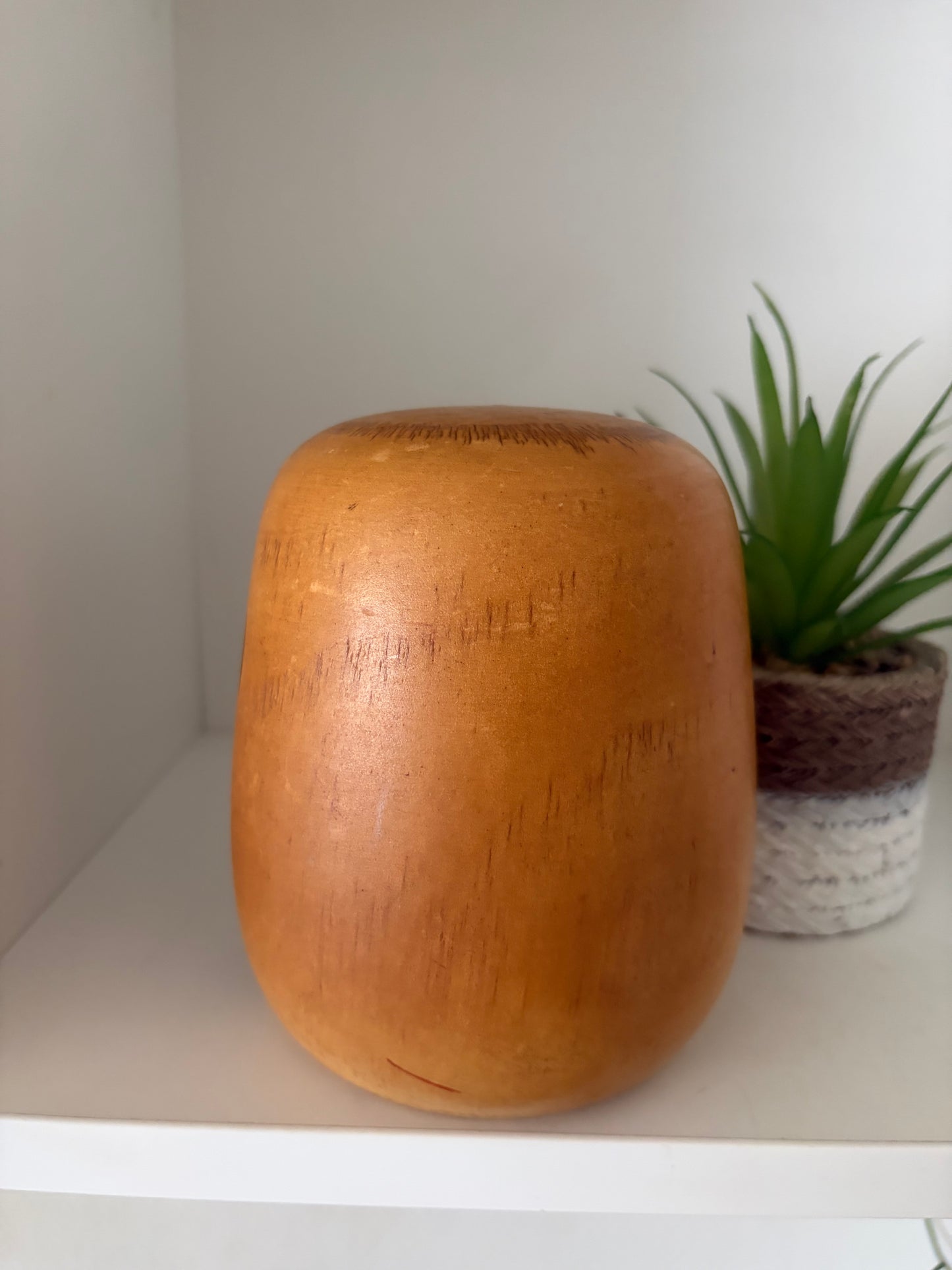 Rare vintage Daruma kokeshi by Kazuo Takamizawa (1927-)