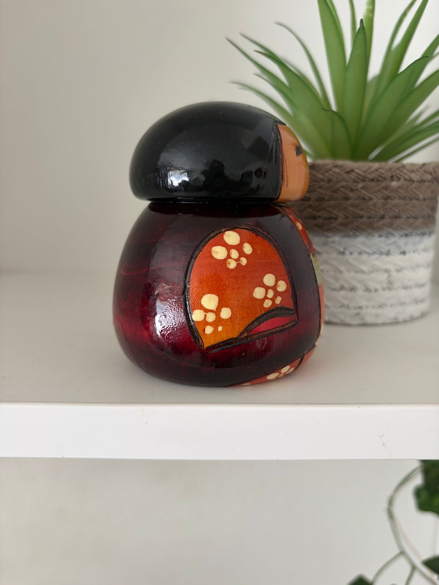 Rare Vintage creative kokeshi by Toshio Sekiguchi (1947-)