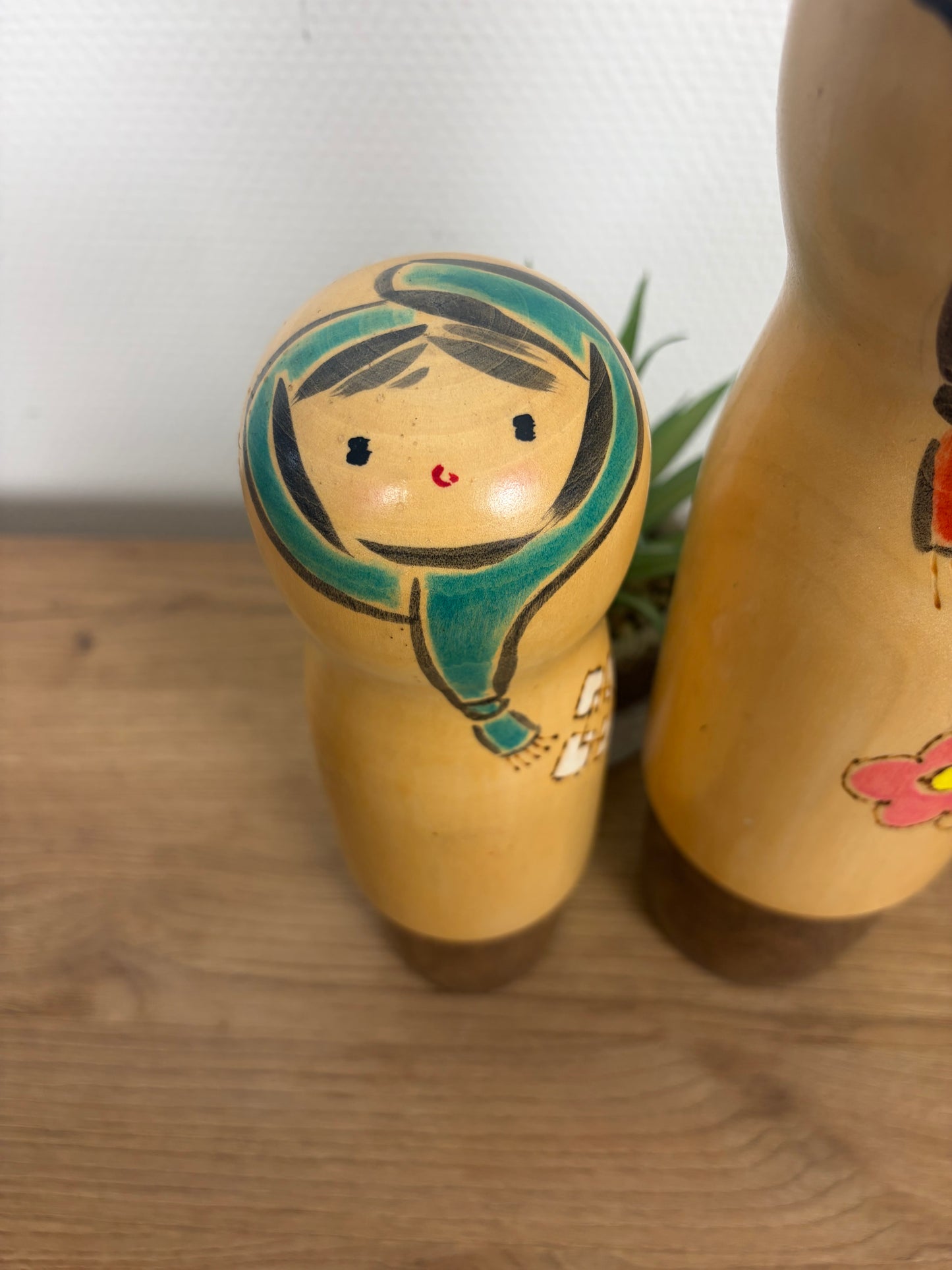 Rare set of Sosaku kokeshi by Kaganuma Masayuki - Mother and child