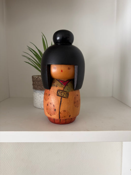 Vintage Gumma kokeshi by Kazuo Takamizawa