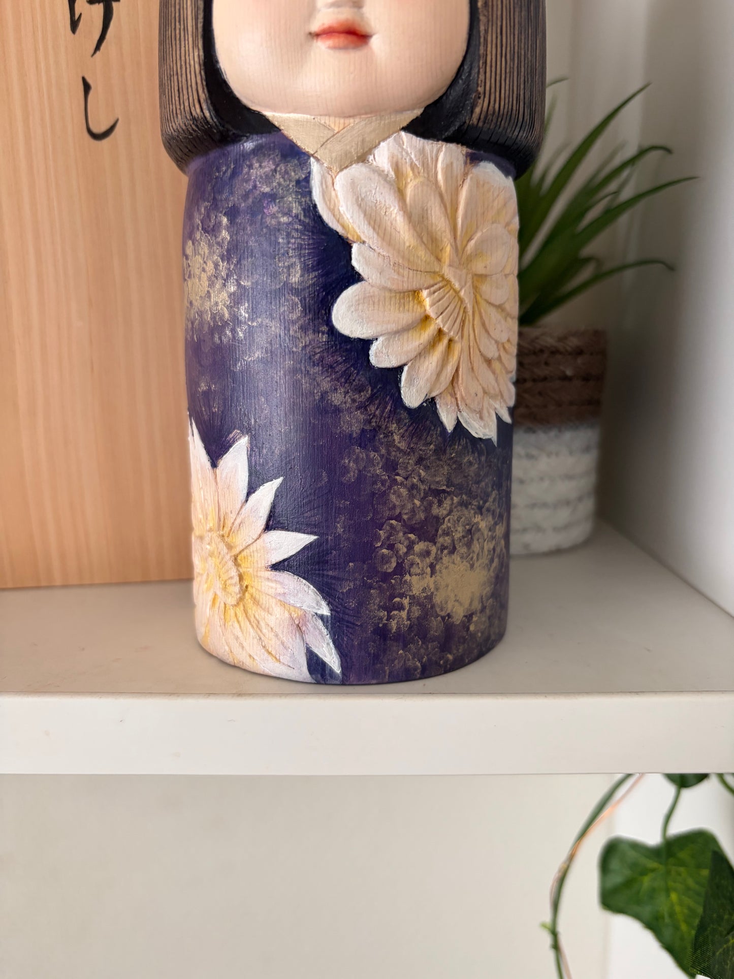 Exclusive one off a kind kokeshi by Nagisa Hirano!