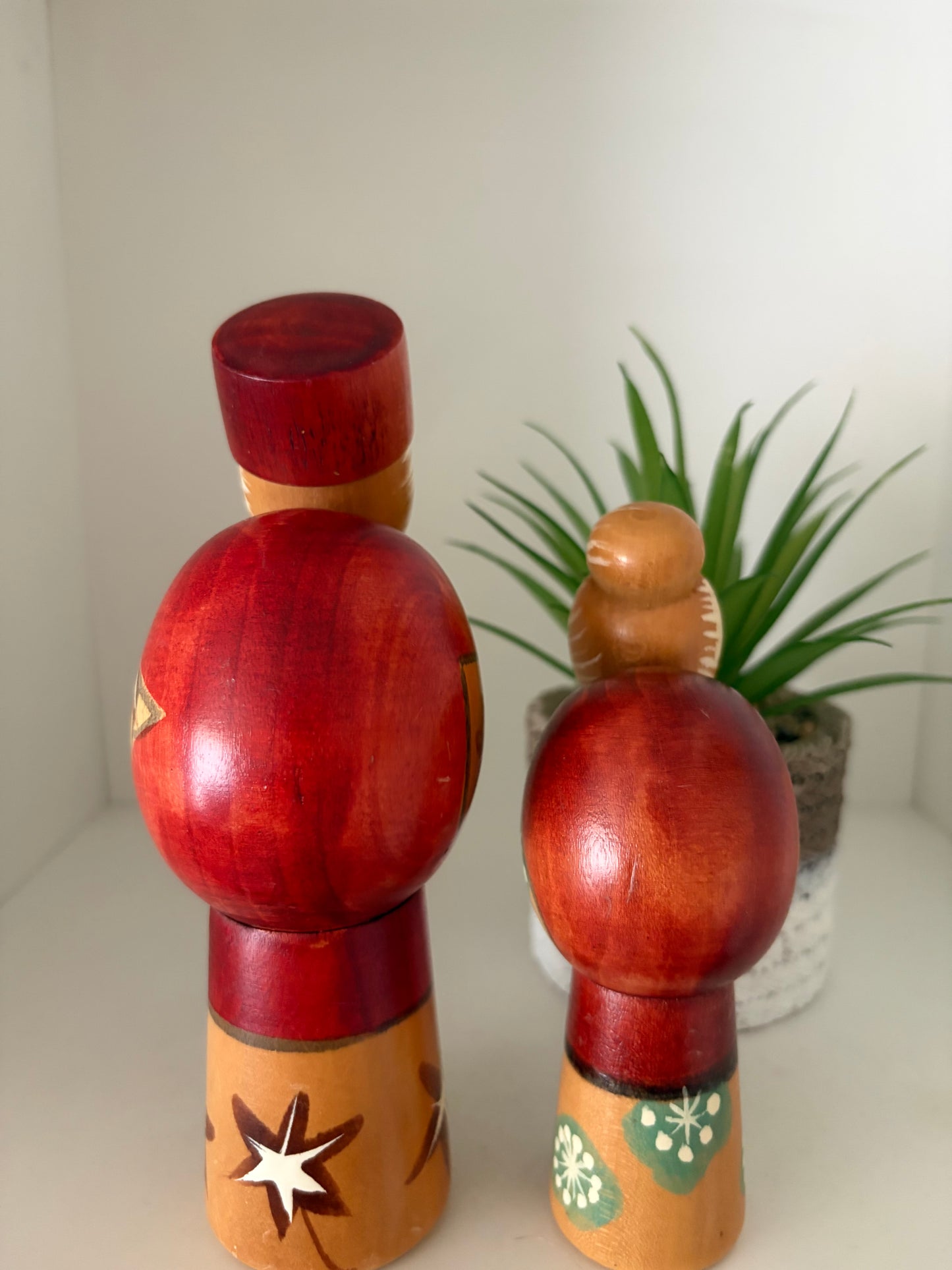 Vintage set creative kokeshi by Hajime Miyashita (1940-)