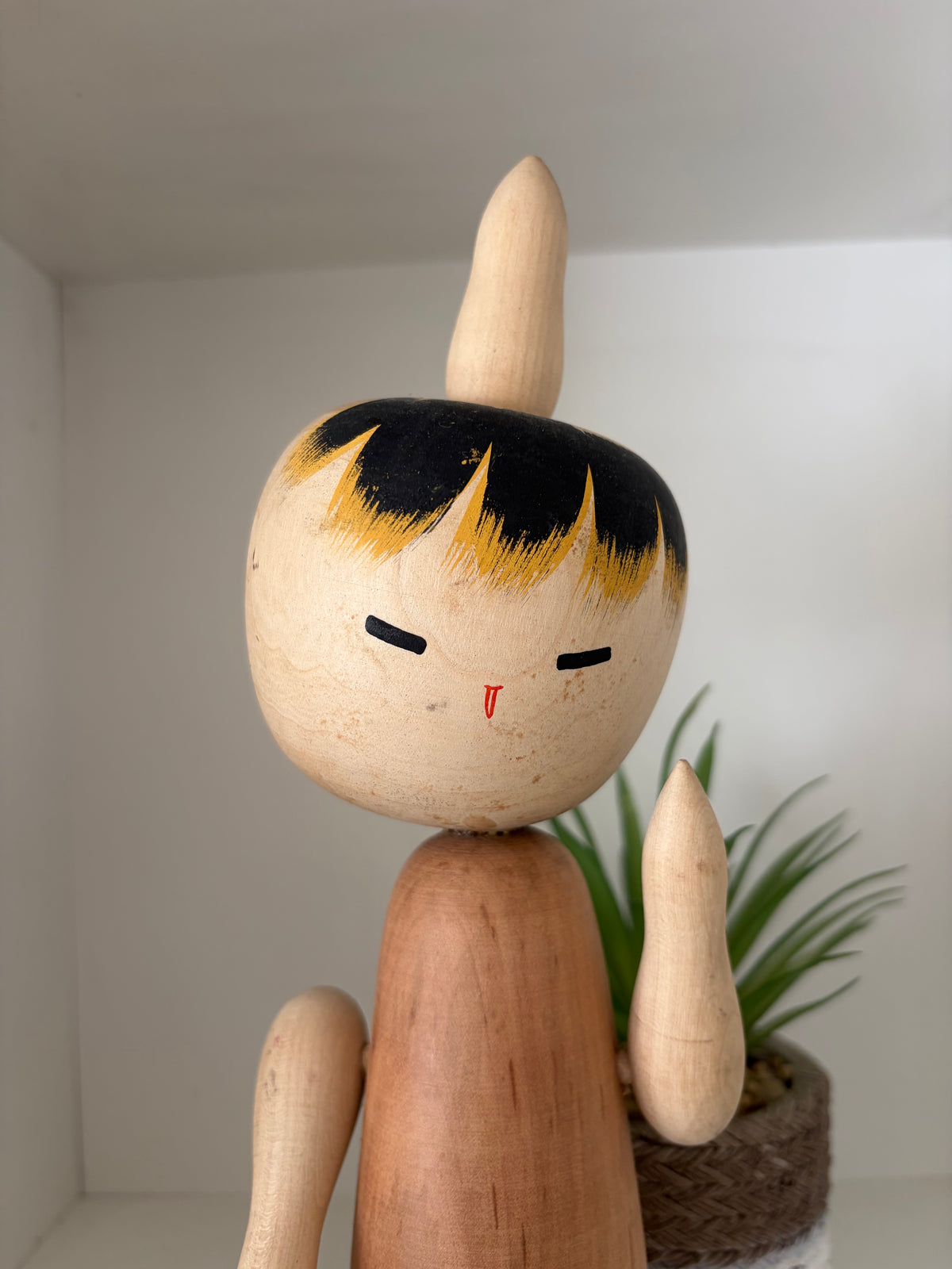 Rare vintage Sosaku kokeshi by Hideo Ishihara (1925-1999)