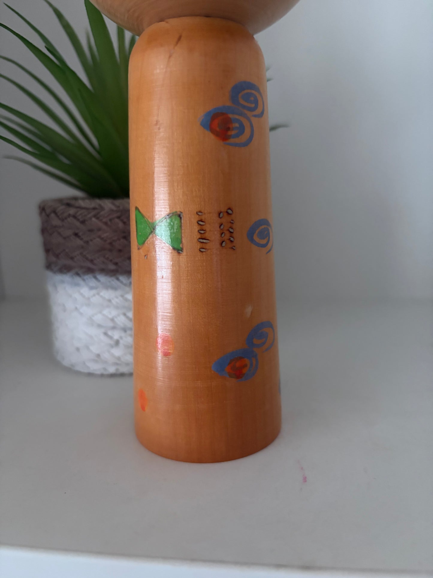 Rare vintage Sosaku kokeshi by Yuji Kawase (1938-)