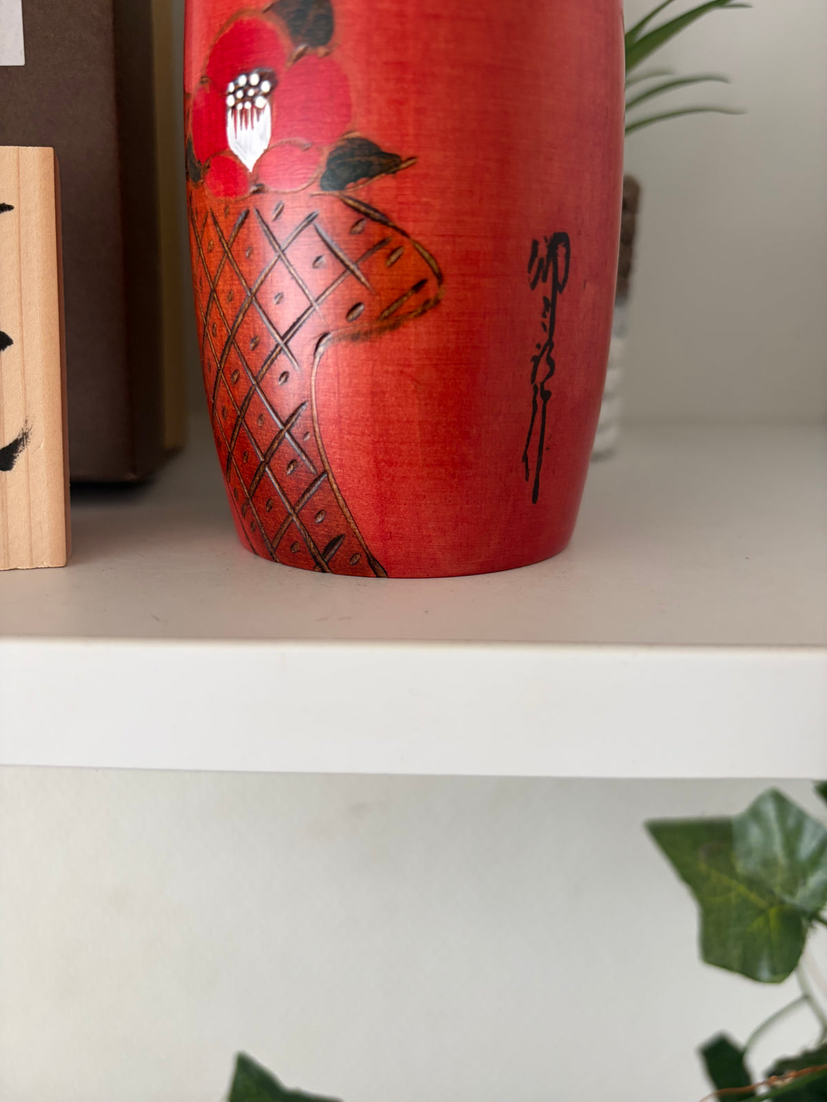 Vintage Gumma kokeshi by Usaburo
