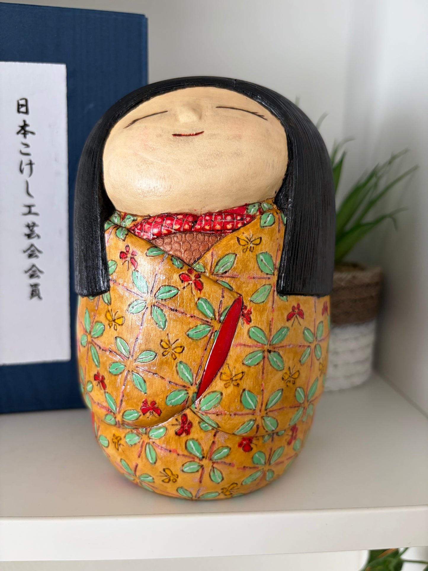 One off a kind Sosaku kokeshi by Megumi Nozawa