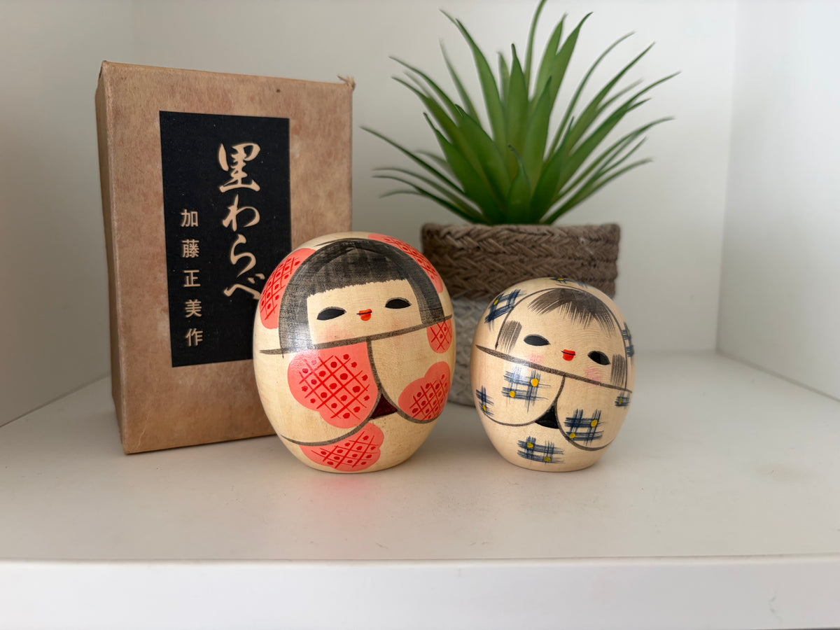 Vintage Sosaku kokeshi by Kato Masami