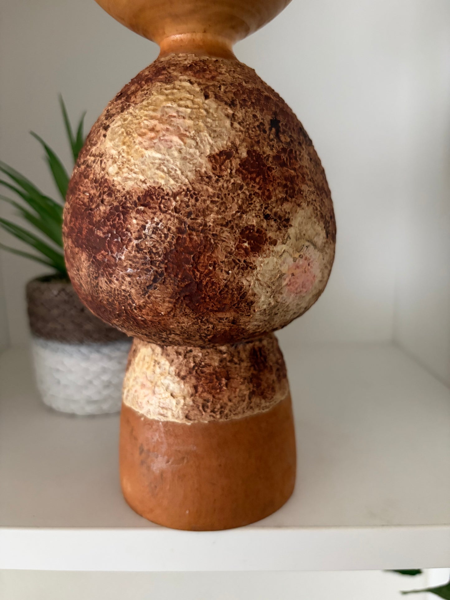 Rare vintage Sosaku kokeshi by Masao Watanabe (1917-2007)