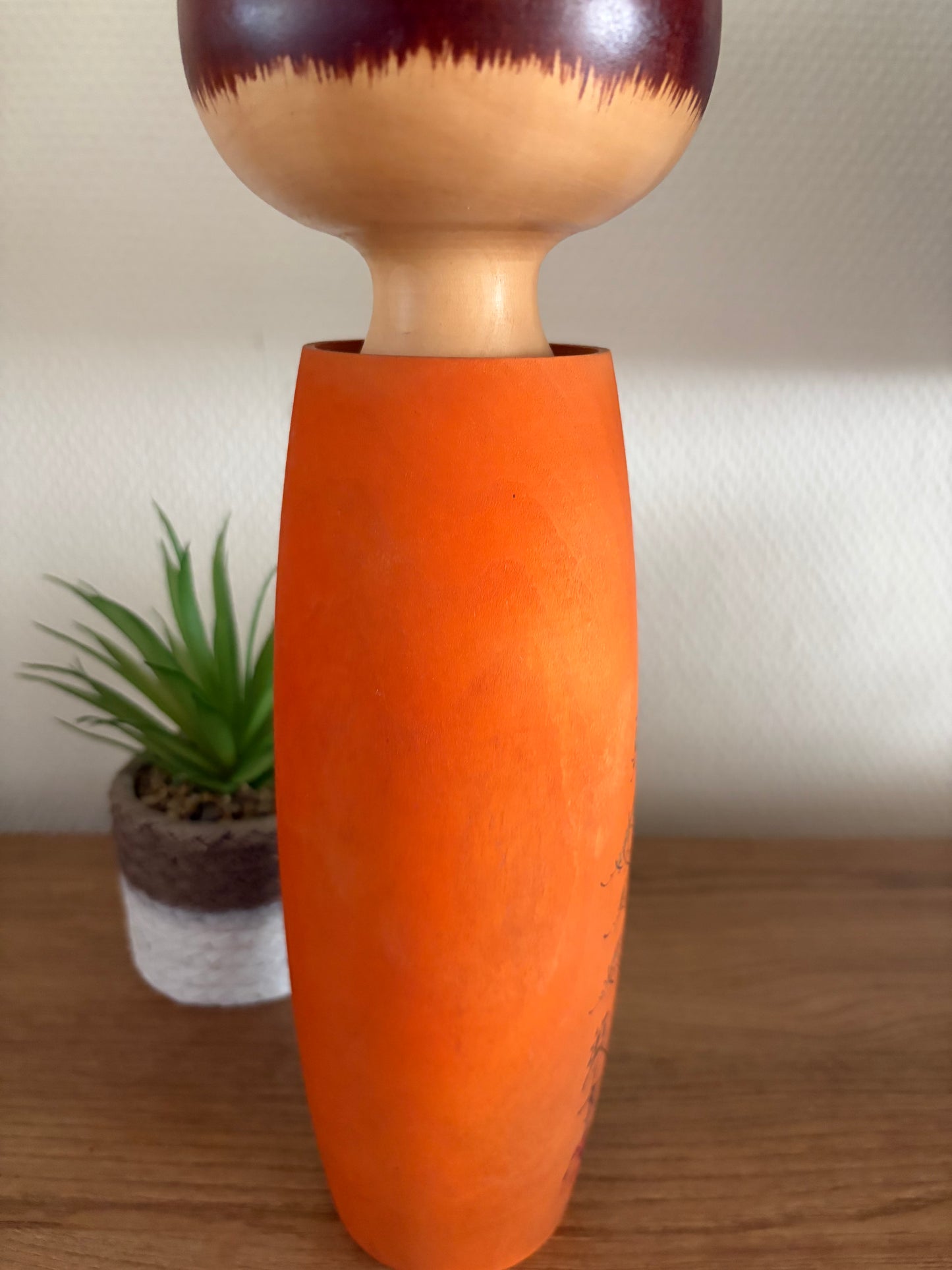 Exclusive vintage Sosaku kokeshi by Aoki Ryoka (1931-)
