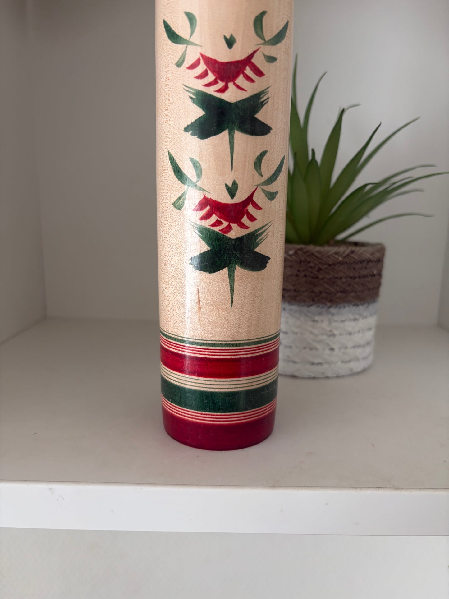 Vintage traditional Yamagata - Sakunami kei kokeshi by Kano Yasushi (1921- 2010)