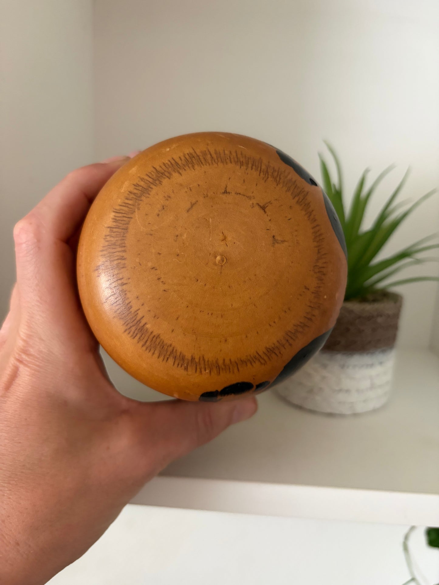 Rare vintage Daruma kokeshi by Kazuo Takamizawa (1927-)