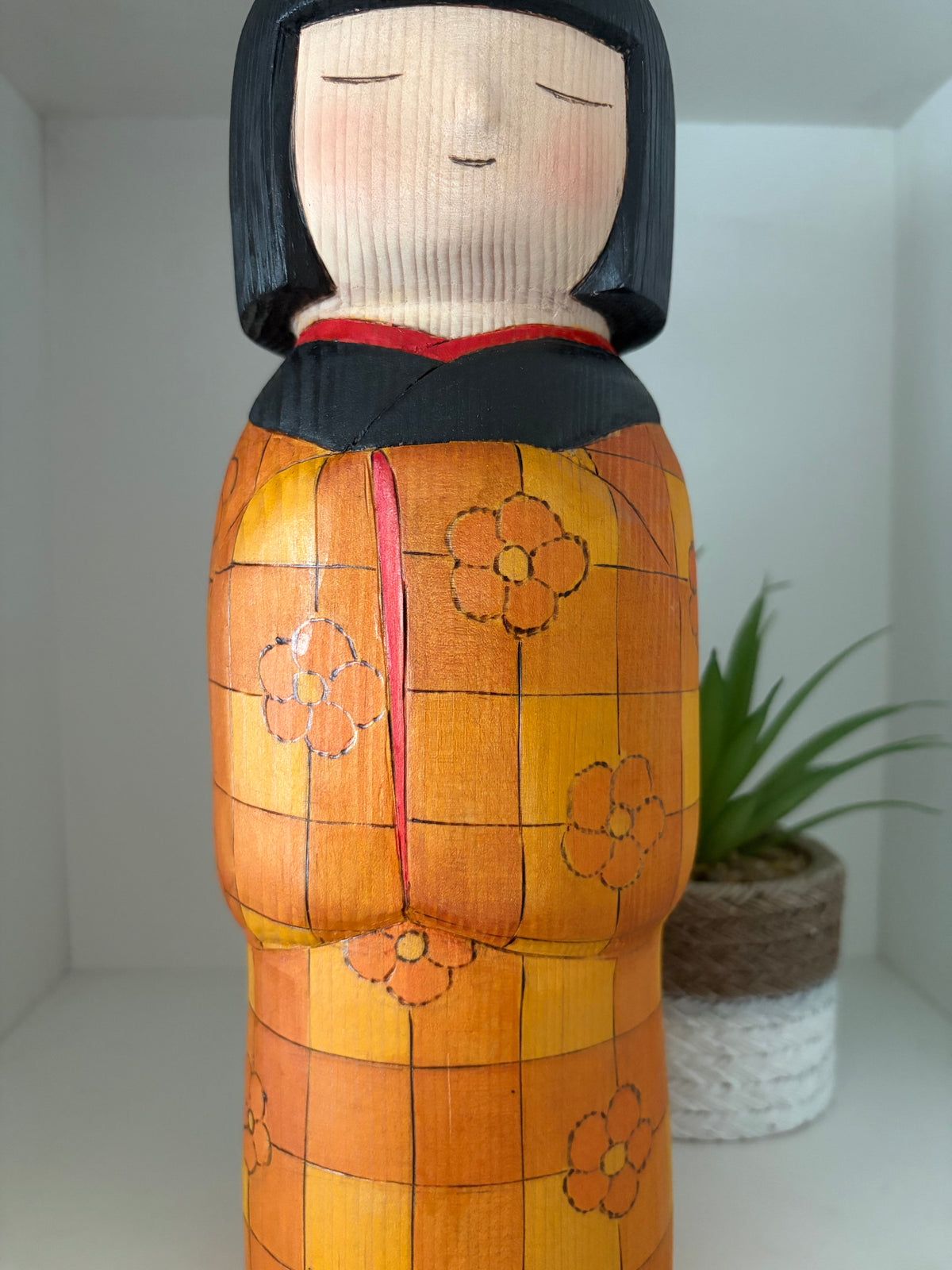 Exclusive one of a kind kokeshi by Yuko Yamazaki