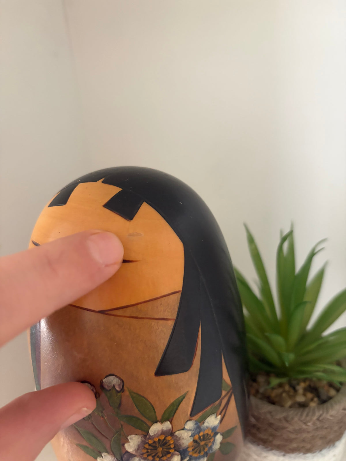 Rare vintage Sosaku kokeshi by Sato Suigai (1920-)
