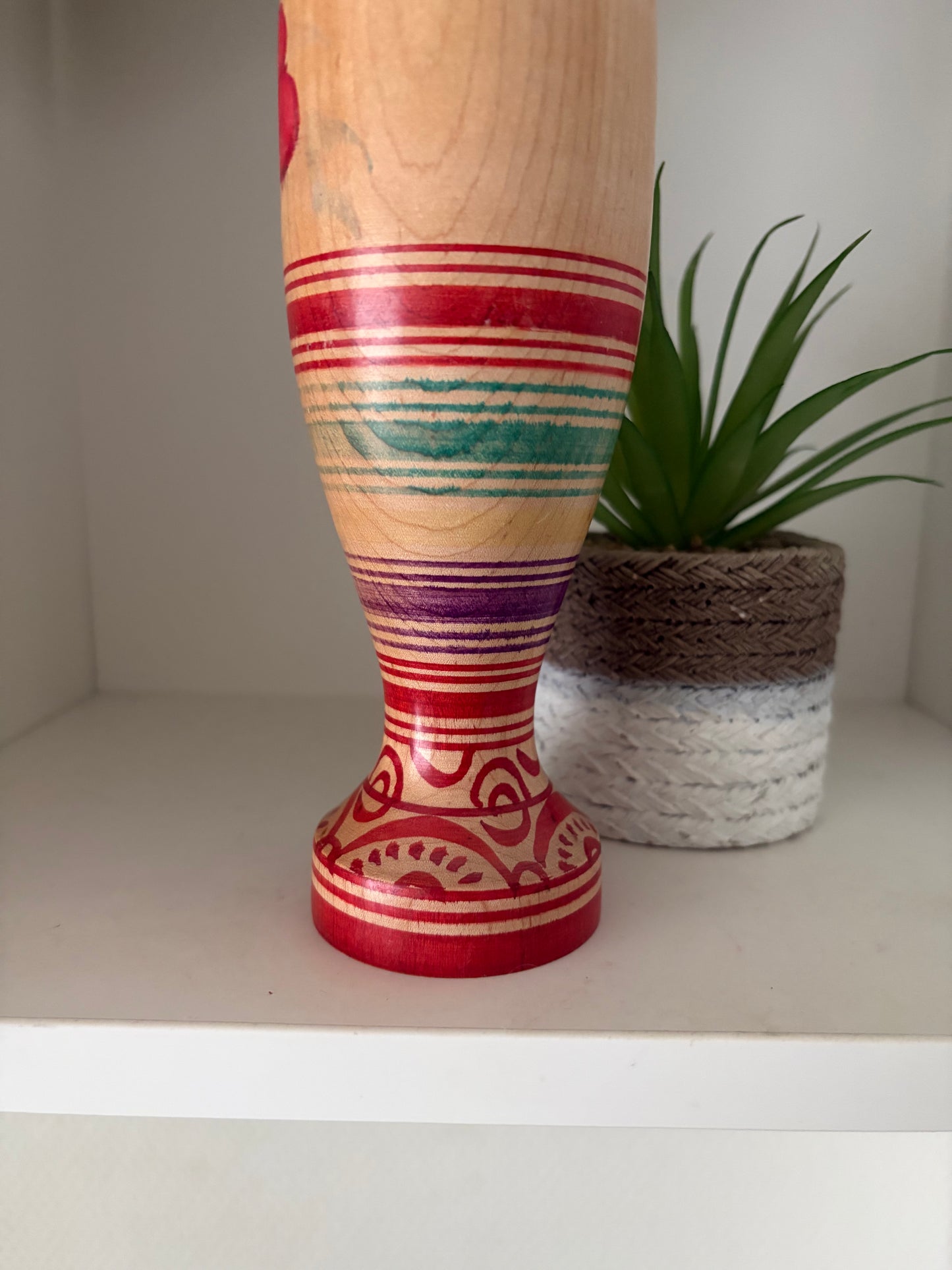 Vintage Tsugaro Kokeshi by Okuse Tetsunori (1940-1992)