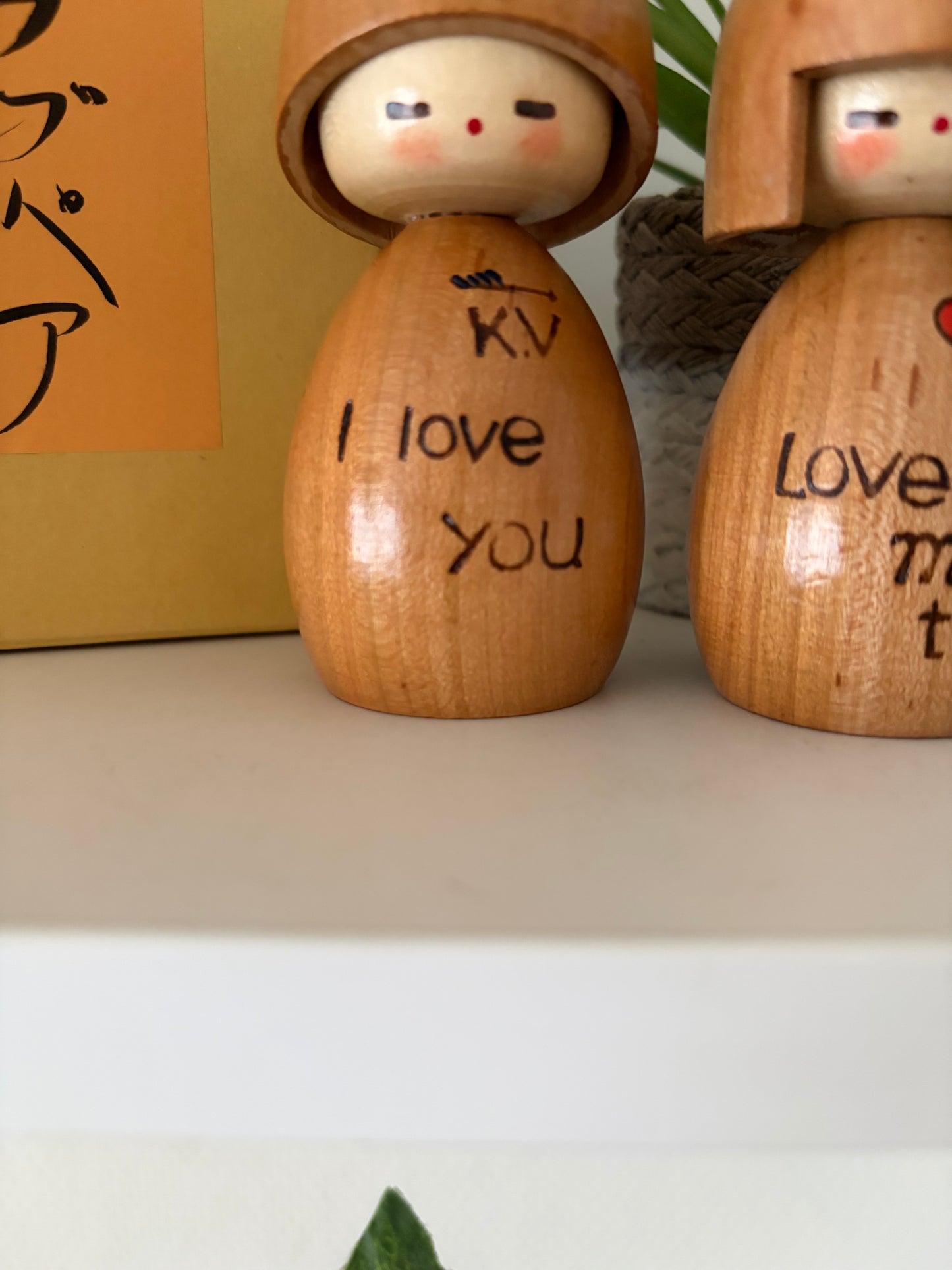 Vintage Sosaku kokeshi by Masashi Takeda - Love pair (1930-2015)