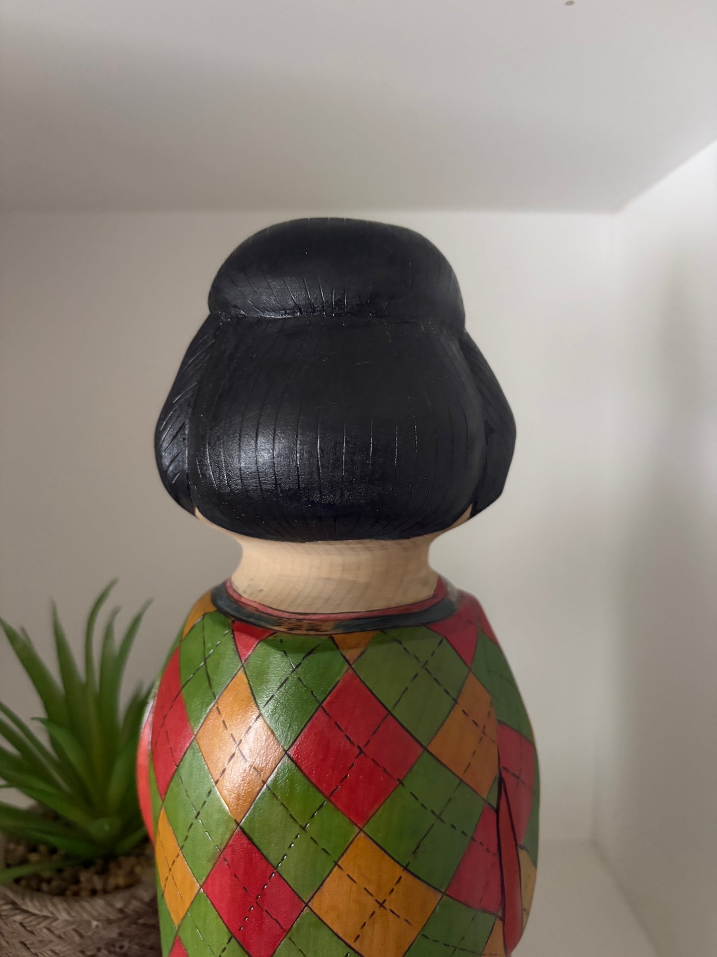 Unique Modern Sosaku kokeshi by Yuko Yamazaki - With box