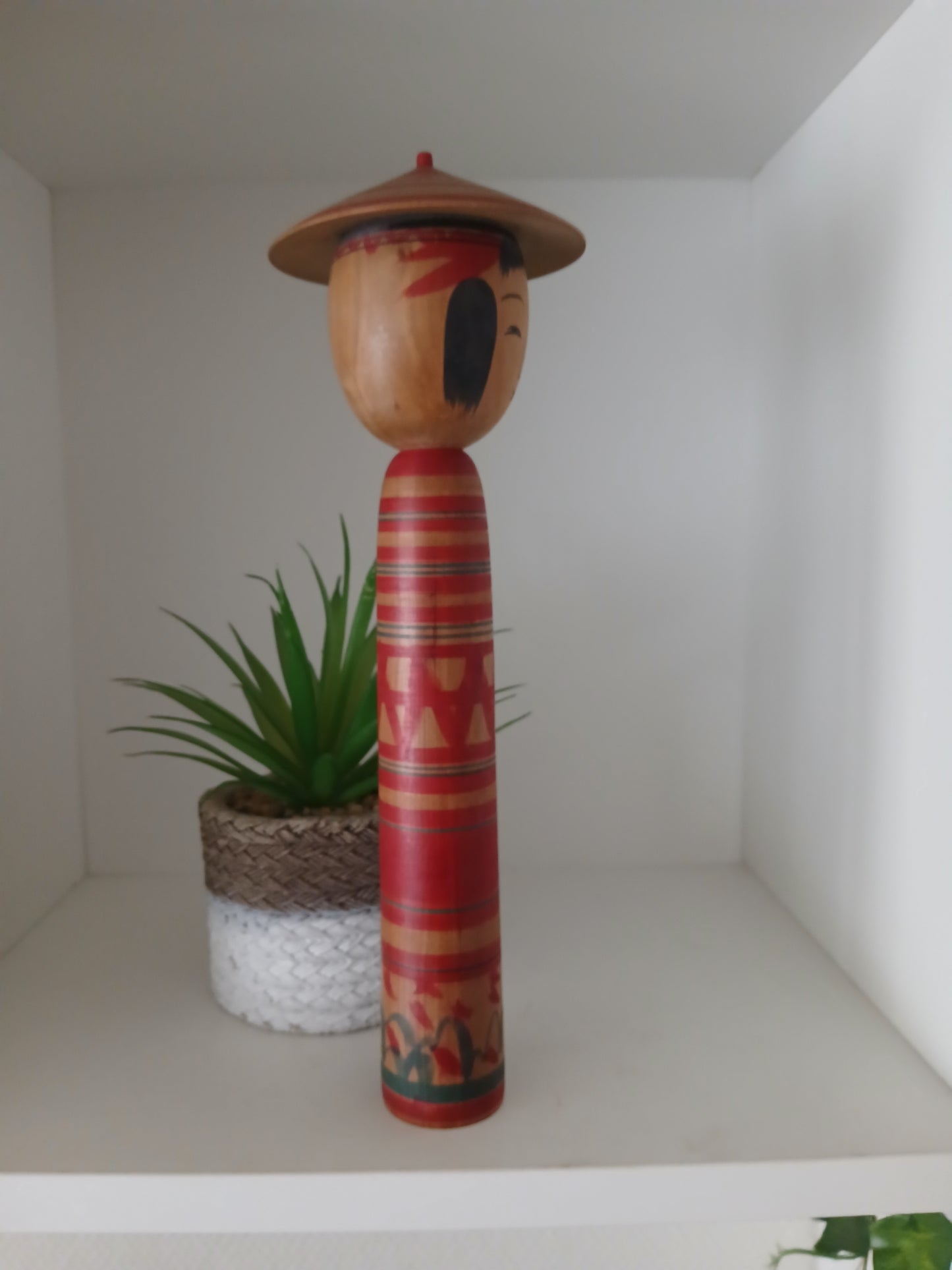 Vintage traditional Tsuchiyu kokeshi by Abe Katsuhide (1924-2000)