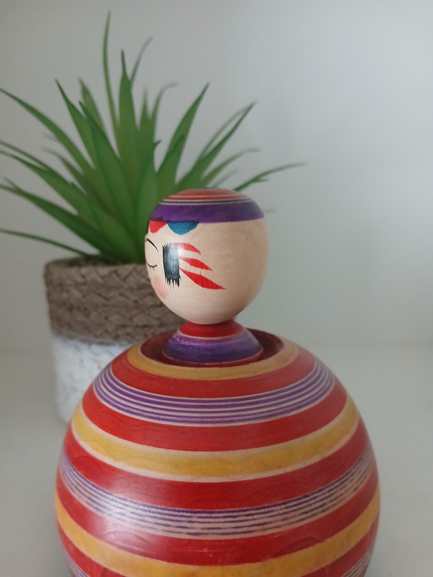 Vintage Ejiko kokeshi by Kamata Bunichi