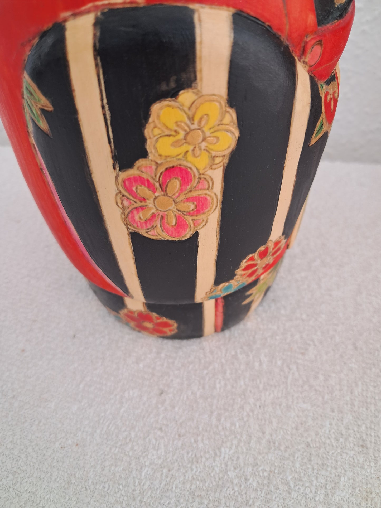 Exclusive Kokeshi made by Yuko Yamazaki (1956-)