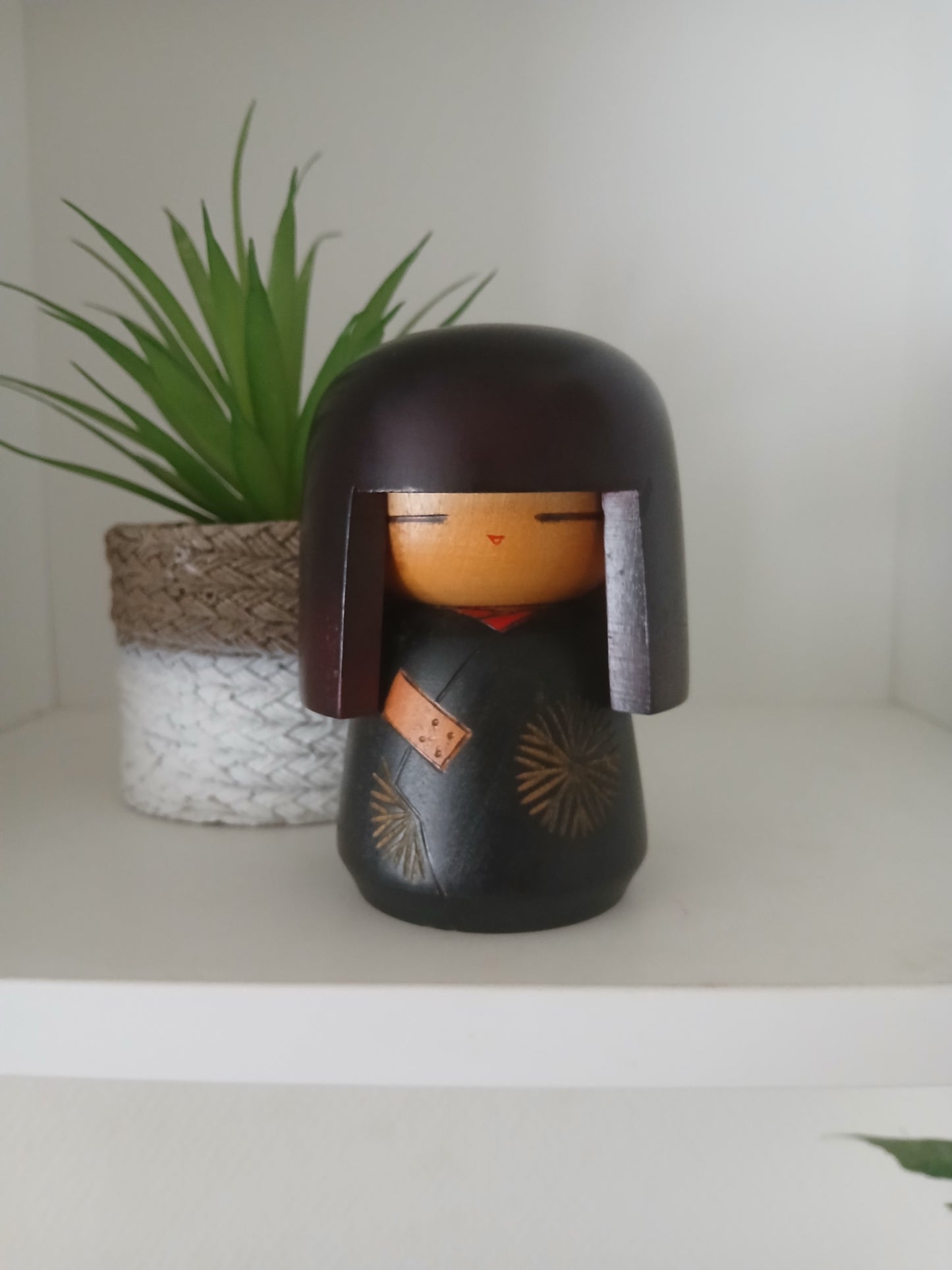 Vintage Gumma Kokeshi van Sumitani Kohji