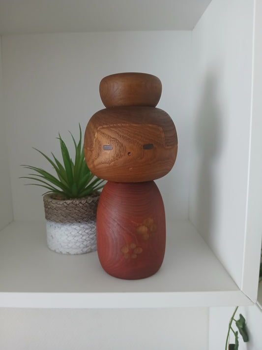 Rare vintage Sosaku kokeshi mad by Sanpei Yamanaka (1926-2012)