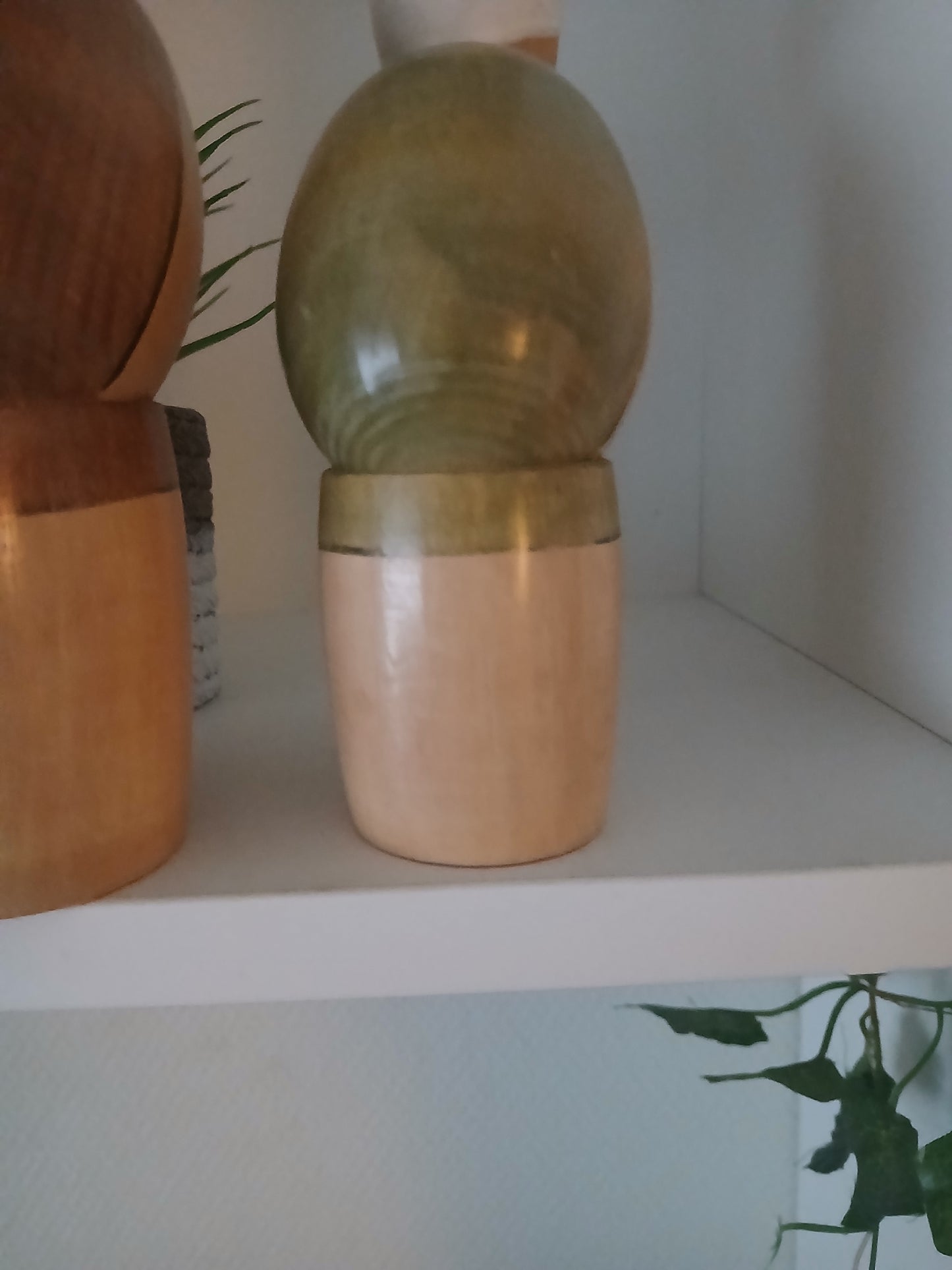 Vintage set Sosaku Kokeshi of elderly couple
