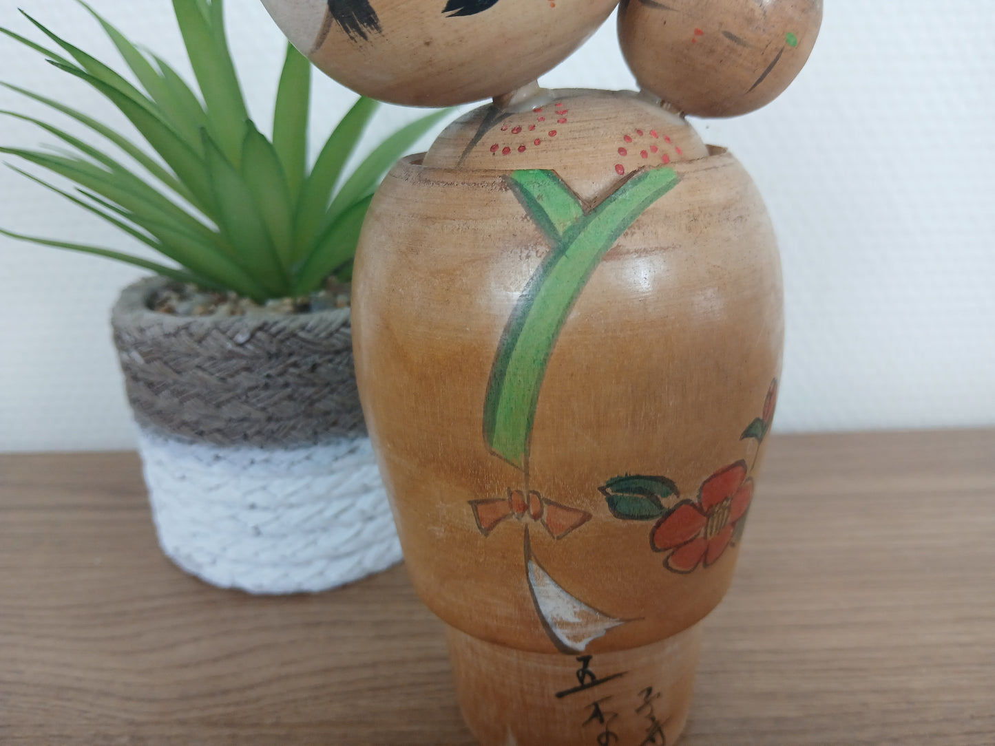 Vintage creative kokeshi by Miyagawa Kunio - Babysitter