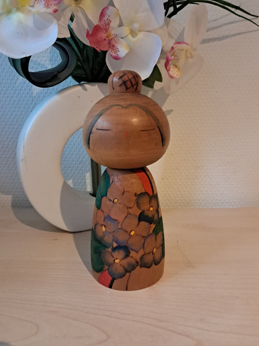 Rare Vintage Creative Kokeshi By Yuji Kawase (1938-)