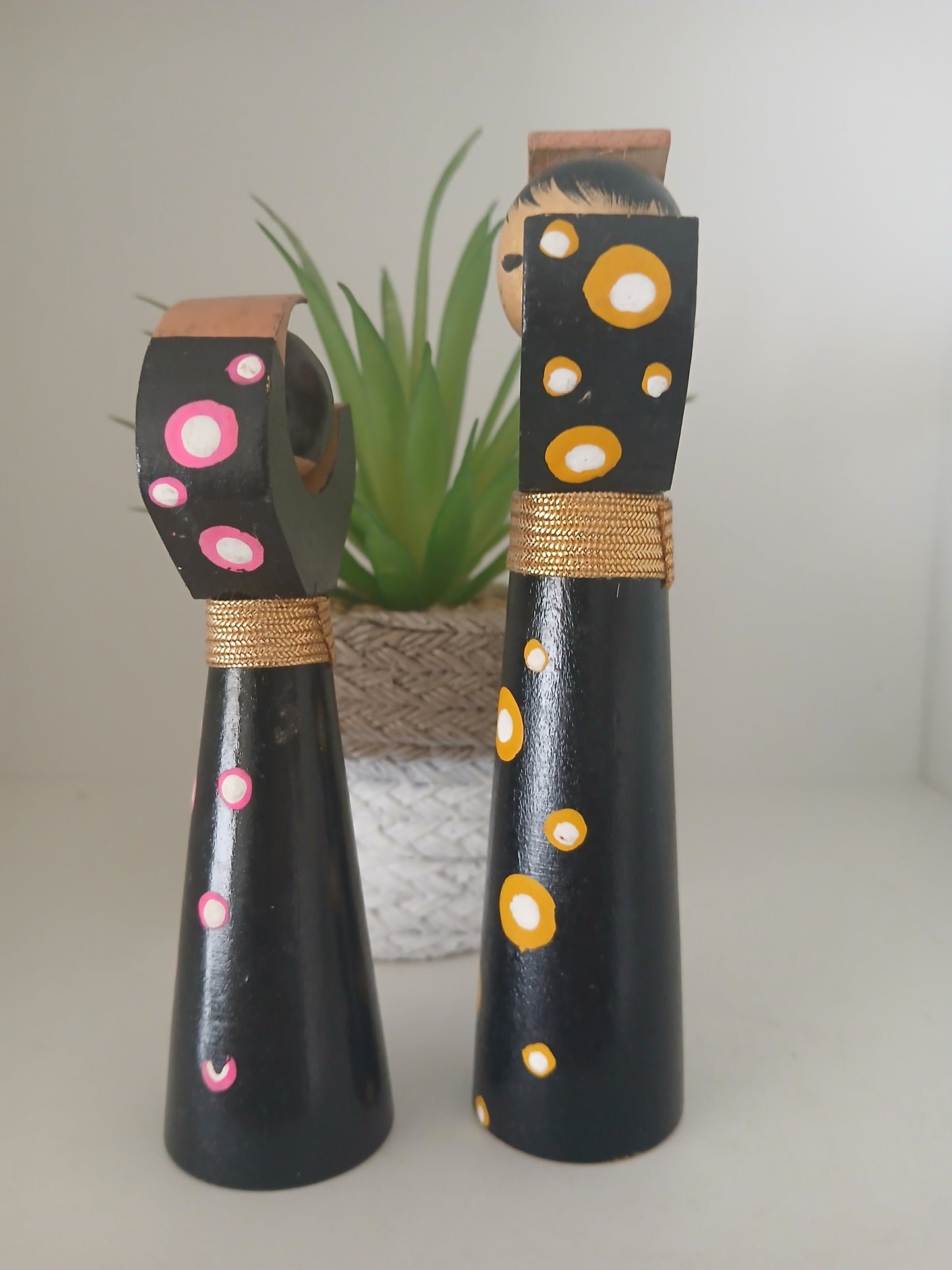 Lovely set creative kokeshi - Mother and child