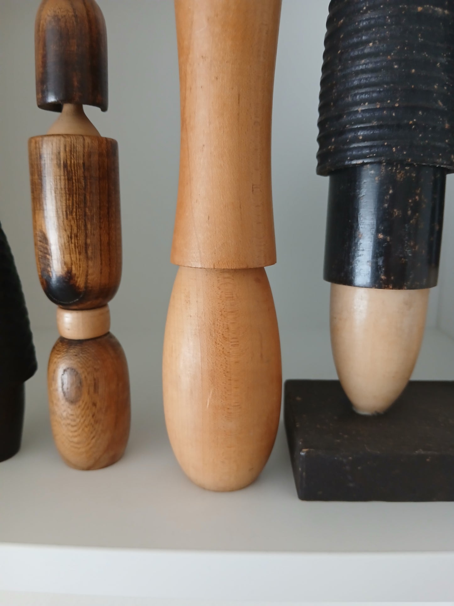 Set of 4 kokeshi by Shozan shido (1932-1995)