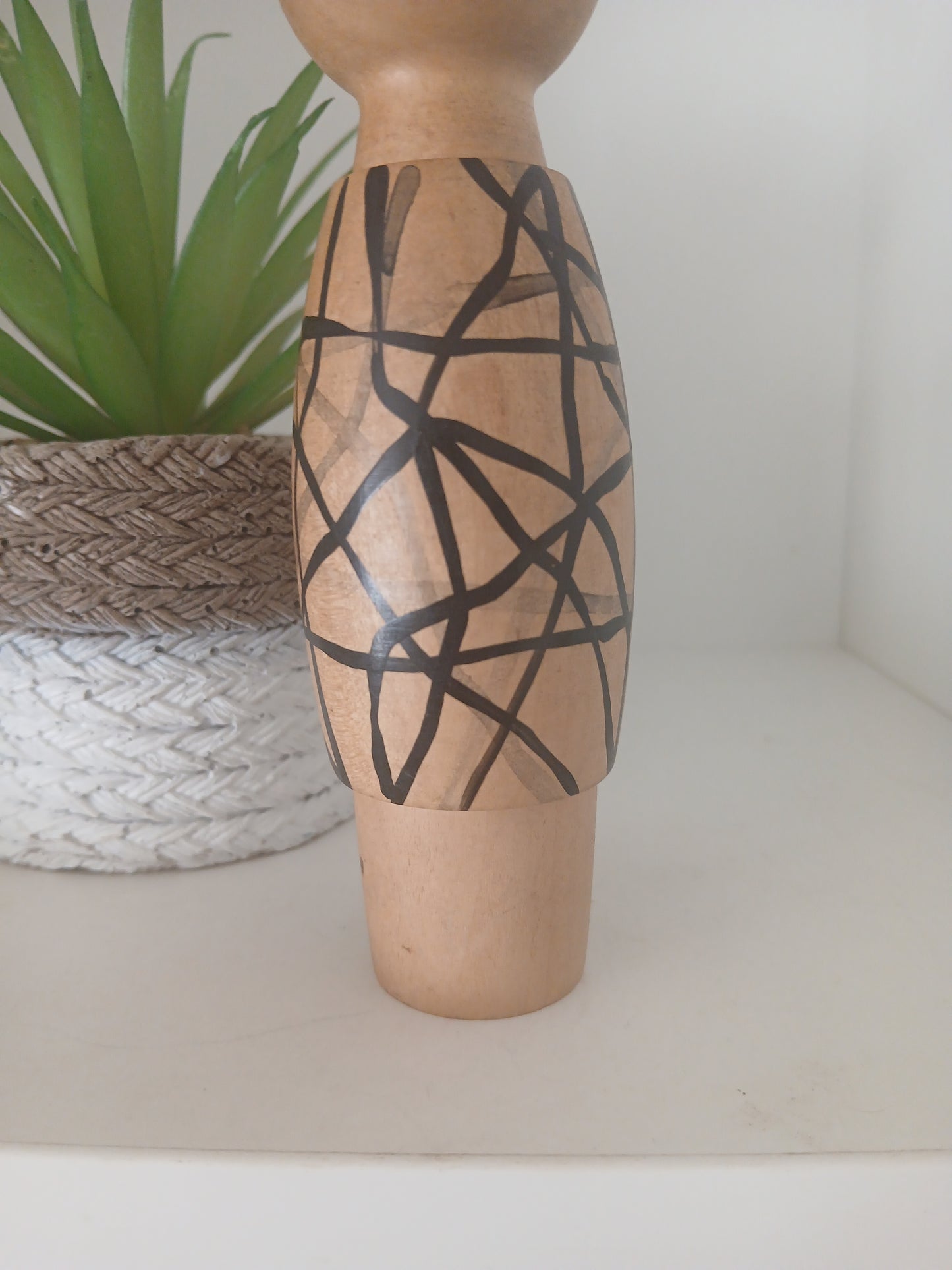 Rare Vintage creative kokeshi by Takanashi Hanpushi