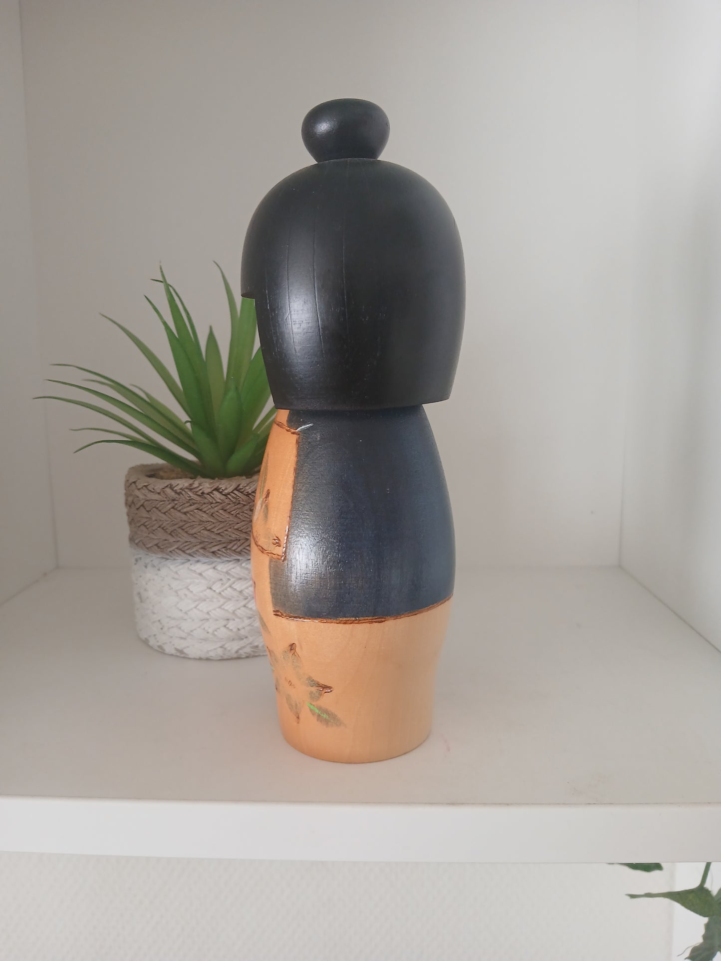 Vintage creative kokeshi by Kishi Sadao (1932-1998)
