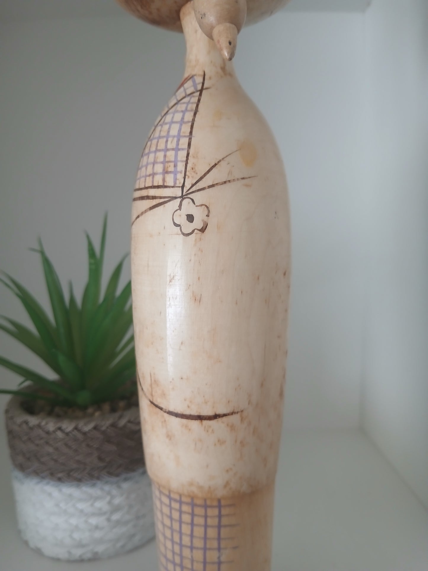 Vintage Sosaku Kokeshi made by Eiko Shibata (1924-)