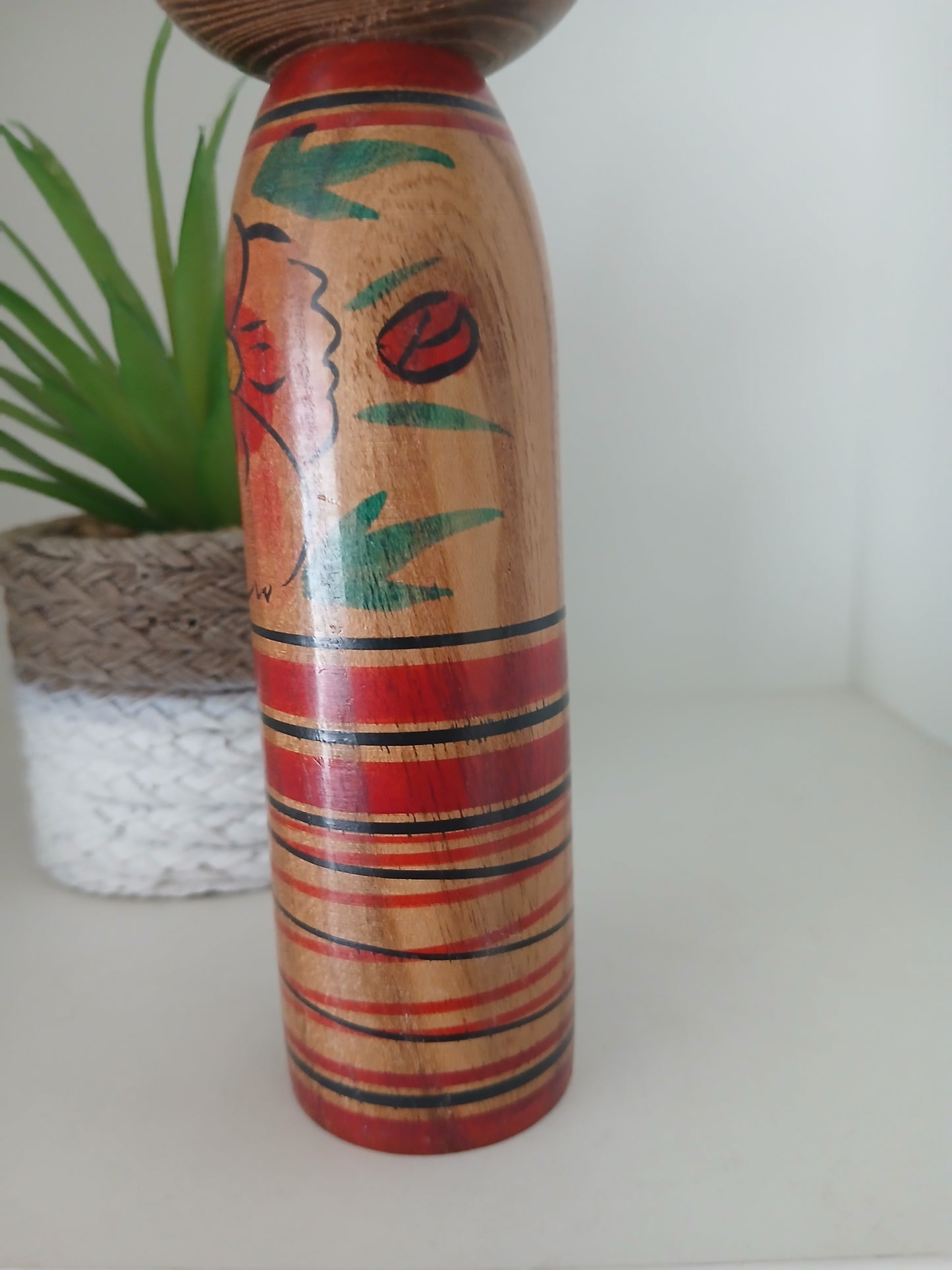 Vintage traditional Nakanosawa kokeshi