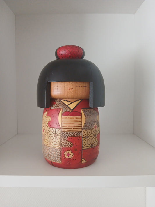 Vintage Gumma kokeshi made by Kazuo Takamizawa (1927-)