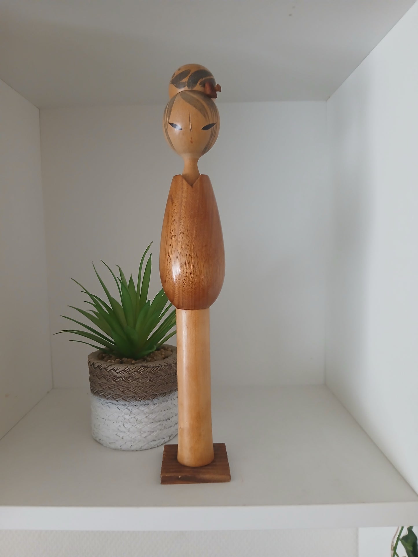 Vintage Sosaku kokeshi by Miyajima Muhitsu (1929-)