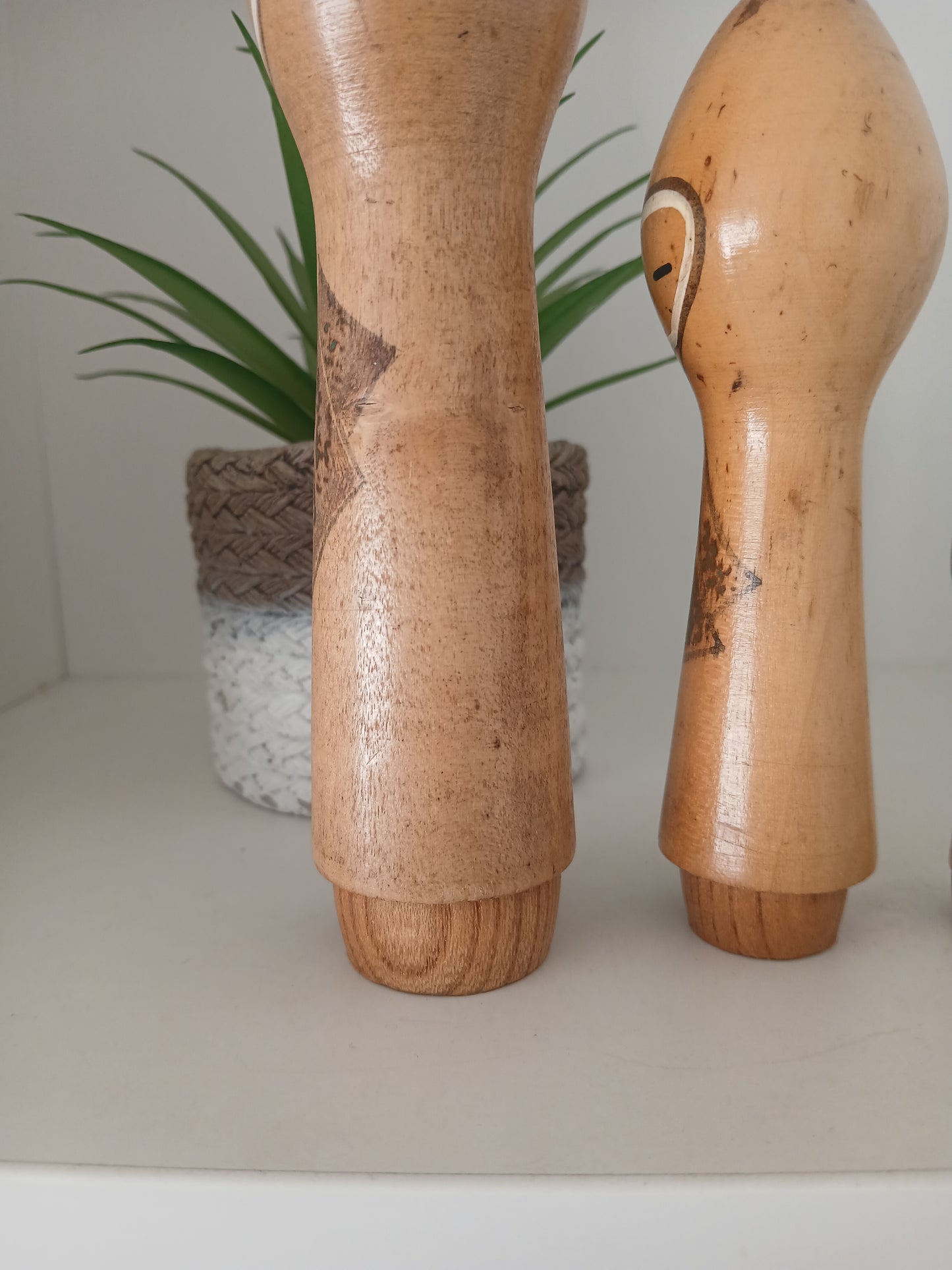 Vintage set of 3 creative kokeshi by Isamu Yamakawa