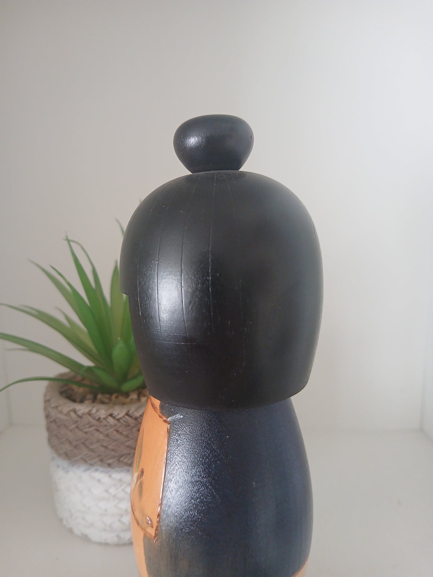 Vintage creative kokeshi by Kishi Sadao (1932-1998)