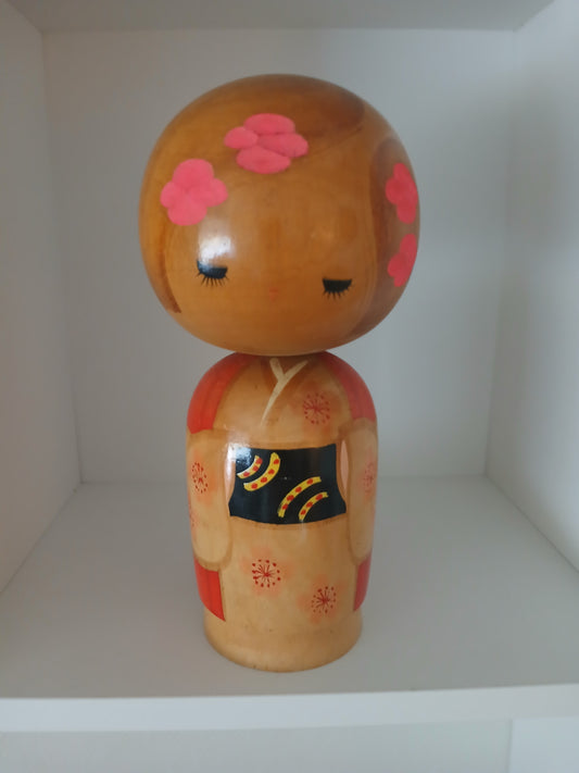 Vintage Sosaku kokeshi by Hajime Miyashita (1940-)- 25cm