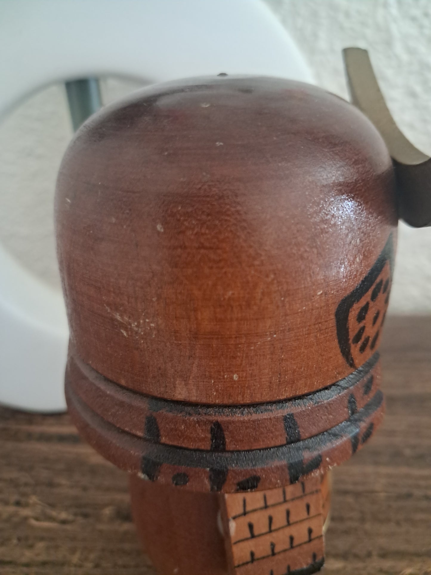 Vintage cute samurai kokeshi