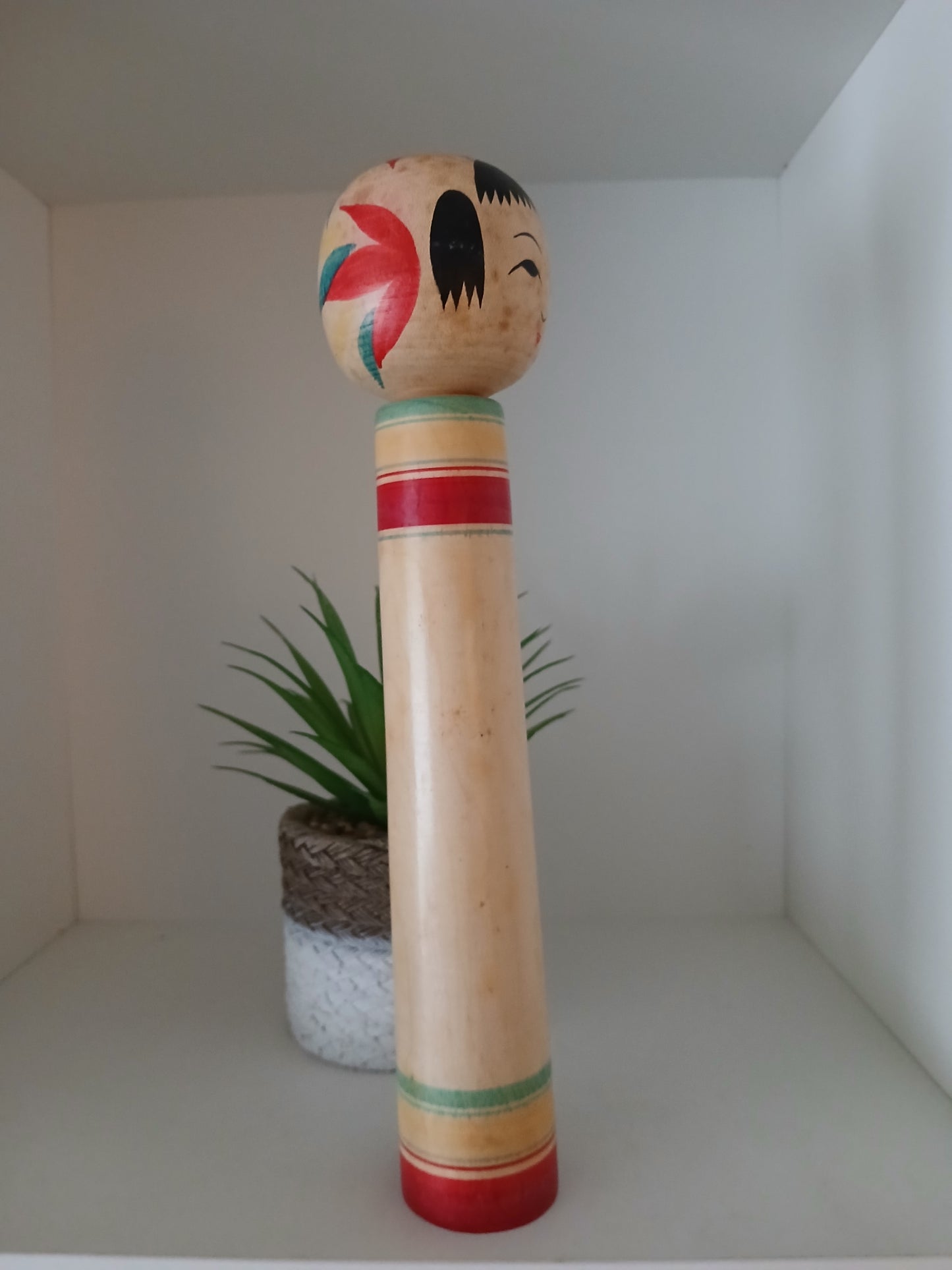 Vintage traditional Nanbu kokeshi by Sasaki Kakuhei