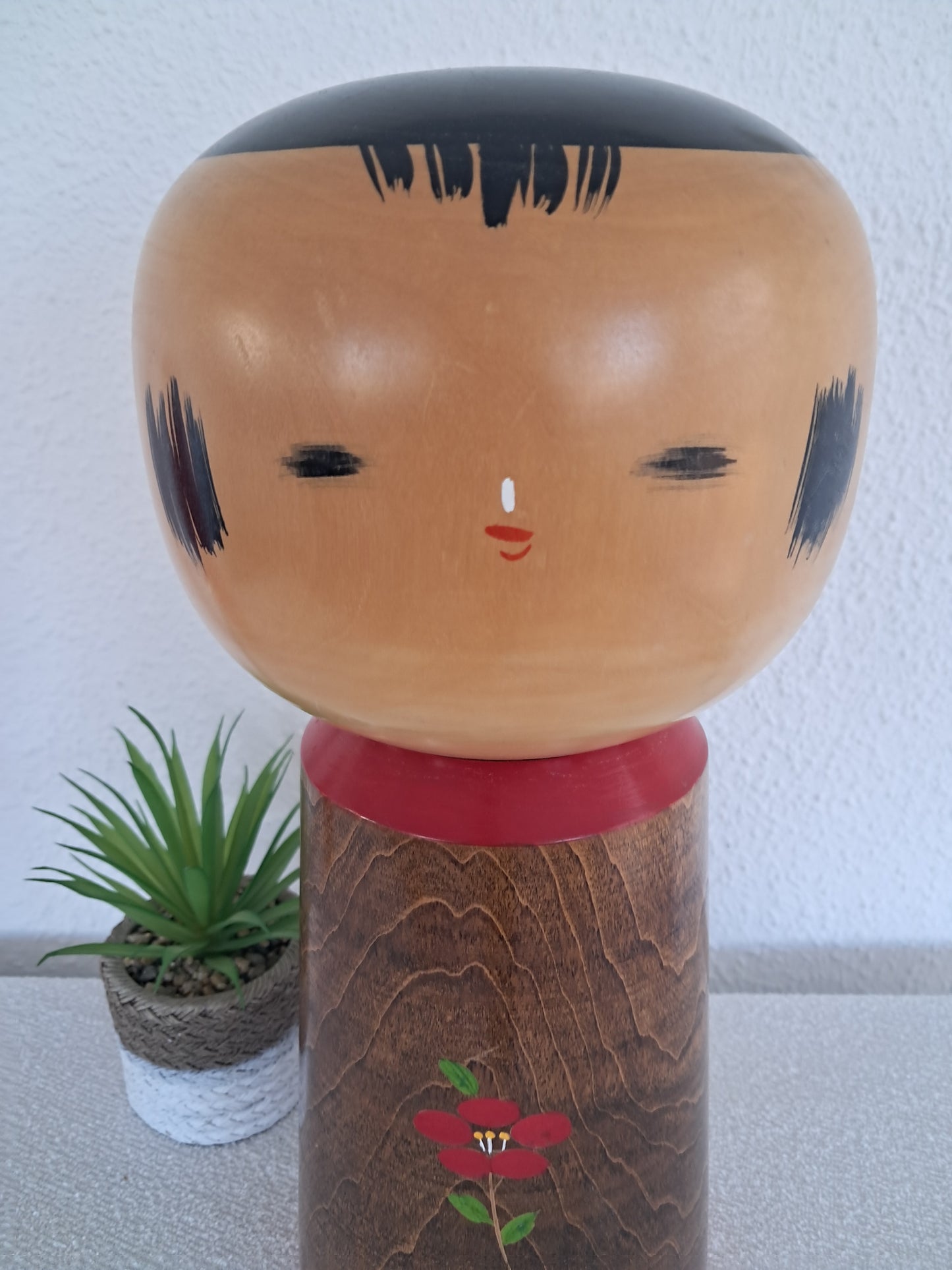 Exclusive Big and chunky Sosaku Kokeshi By Akinori Takahashi (1957-) - TSUBAKINOKO